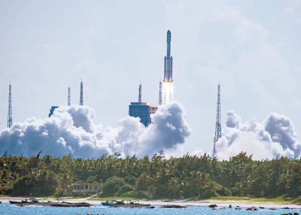 天舟三號海南成功升空  運載航天員生活物資