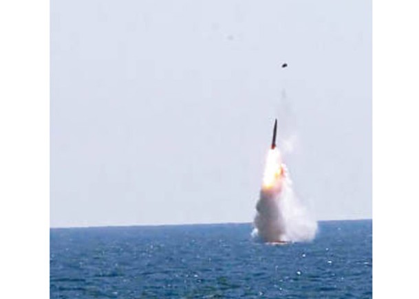 南韓日前試射潛射彈道導彈。