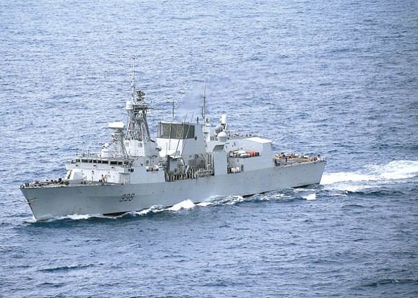加拿大護衞艦溫尼伯號（圖）正在西太平洋部署，並進行演練。