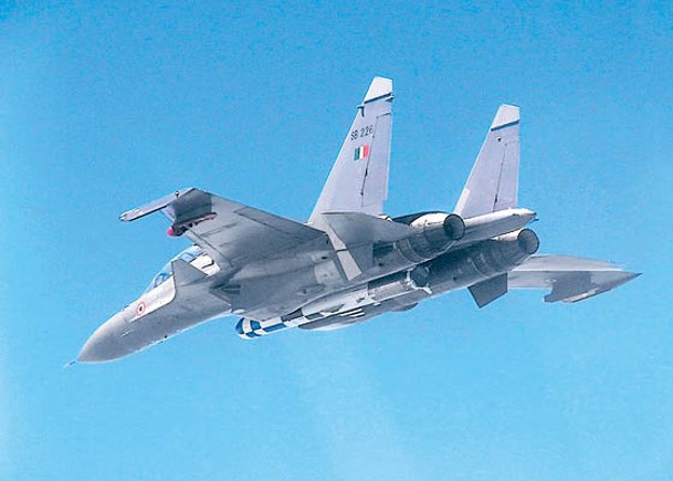 印度空軍裝備俄製蘇30MKI戰機。