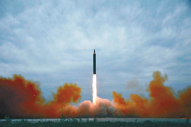 北韓多次試射彈道導彈。