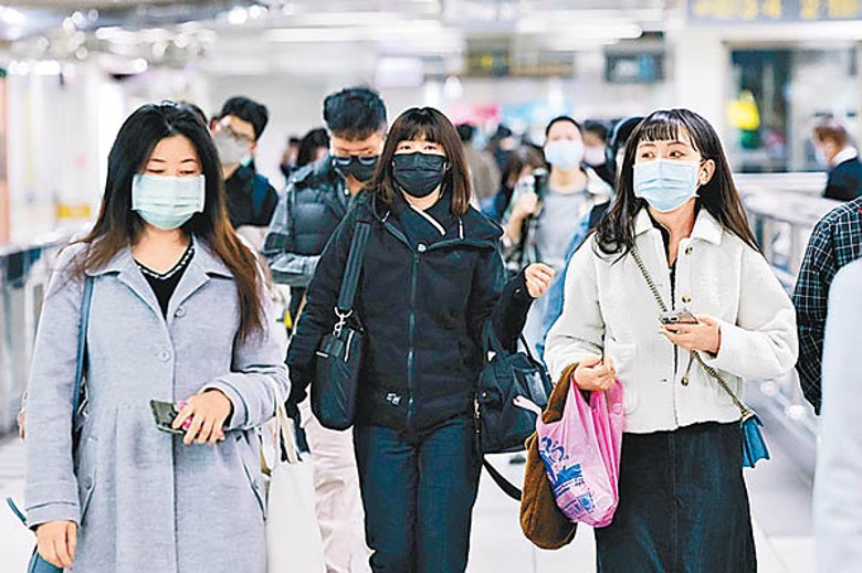 台灣延遲公布放寬室內口罩令。（中時電子報圖片）