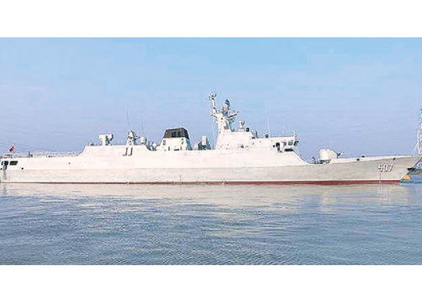 陸艦通過恆春外海  台軍攔截