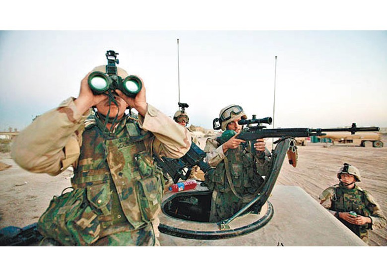 美軍曾攻入伊拉克。（Getty Images圖片）