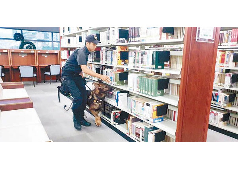 台灣圖書館收恐嚇信，警方全面巡檢。