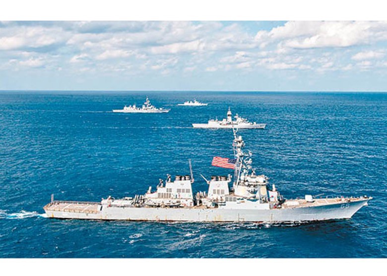 菲律賓軍方稱，日澳有意與菲國和美國在南海進行聯合海上巡邏。
