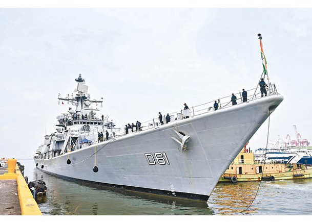 印度3艦泊菲律賓  將聯合演習
