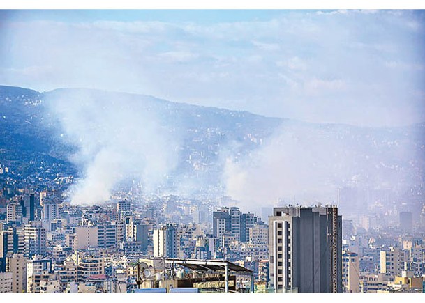 以軍空襲黎巴嫩貝魯特南部。（Getty Images圖片）