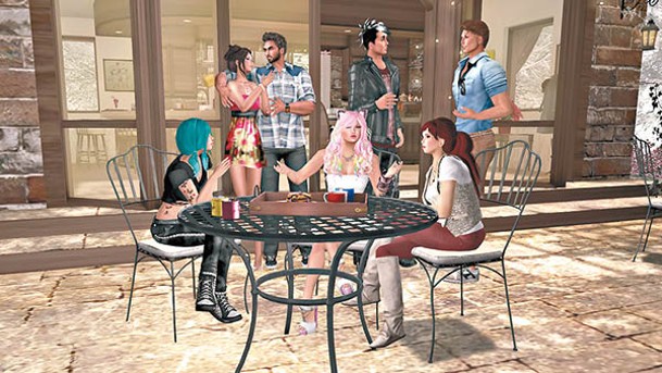 在網絡遊戲《第二人生》中，玩家可扮演「居民」與其他人交談、交易或參加集體活動。