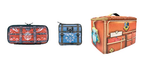 （左至右）「道具箱」收納袋售¥3,960（約HK$230）、「支給品箱」小袋售¥2,970（約HK$172）、「接待員琪婕的袋」大型收納盒售¥6,160（約HK$357）。