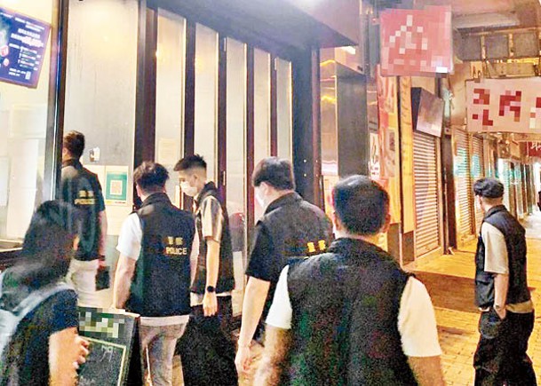 警方在港島、西九龍及新界北展開反罪惡行動。