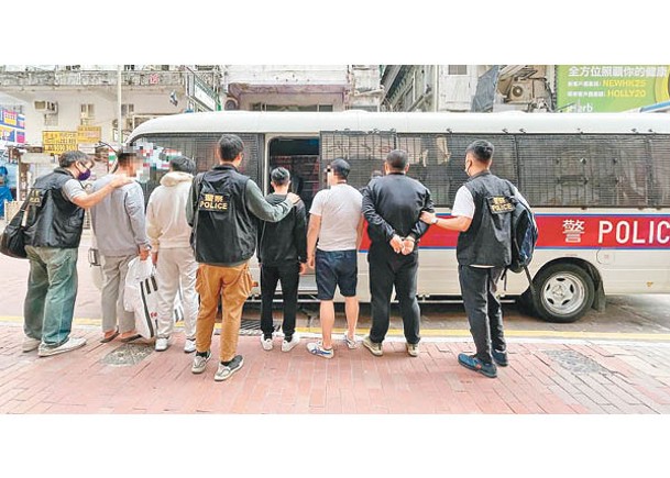 旺角新蒲崗冚賭  共16人被捕