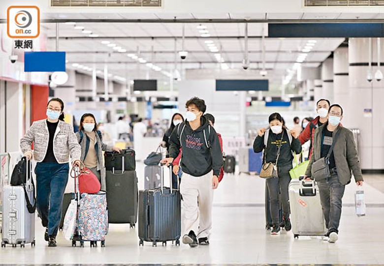 昨日本港入境人次及旅行團較預期少。