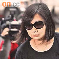 陳鎮慧昨日抵達台北法院時，不發一言。	（本報台北傳真）