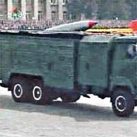 北韓曾在○七年的閱兵儀式中，展示KN-02型短程導彈。	（資料圖片）