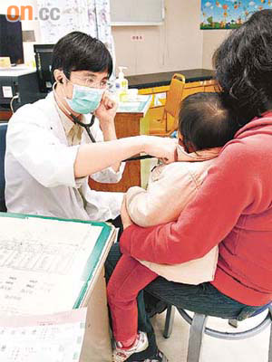 台灣近日因感冒而求診的兒童急增。	（本報台北傳真）