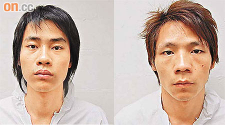 林東標（右）和陳增亮（左）被控以一級謀殺等罪名。	（本報美國傳真）