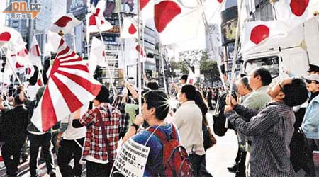 日本民間對中國的不信任度大幅增加，日前更爆發大規模反華示威。	（資料圖片）