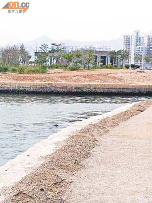 河道出海處位於深圳灣。（周奕生攝）