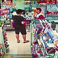 警方根據吳東霖（左）刷卡消費影像追緝到他。
