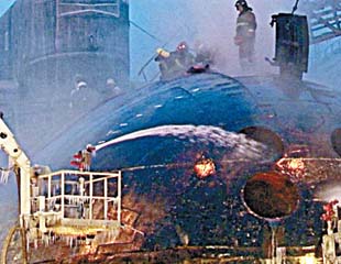 俄主力核潛艇失火