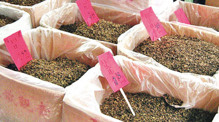 廣東省質監部門抽查市面茶葉產品，發現有廿五批次質量不合格。（資料圖片）