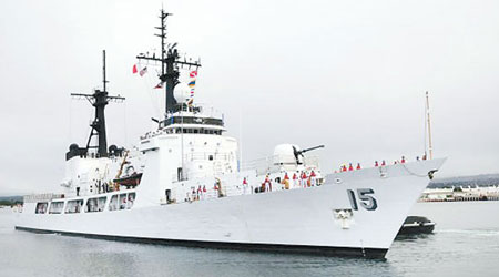 美國援菲的第二艘漢密爾頓級巡邏艦交付菲律賓，圖為同型號巡邏艦。