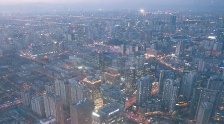 北京市近年大批工廠搬遷後，土地改作興建住宅。（資料圖片）