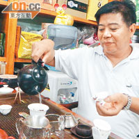 有茶行老闆表示，廣東三分之一茶葉市場為禮品消費。