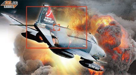 土耳其軍的F-4魅影戰機被敍利亞軍擊落。（設計圖片）