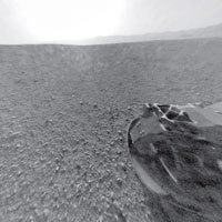 「好奇號」在火星上拍攝到太陽的一張照片。