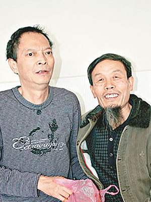朱承志（右）與已故的李旺陽是好友。（資料圖片）