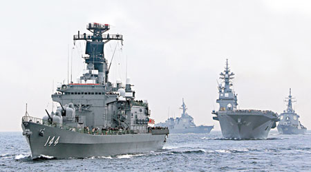 日本擬加強海上部署，應對中日釣魚島主權爭端。（資料圖片）