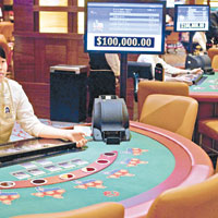 亞洲賭業競爭愈演愈烈。圖為新加坡賭場。（資料圖片）