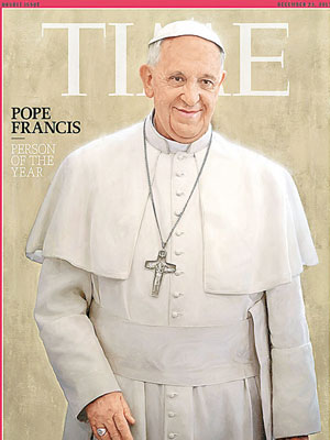 教宗當選《時代》年度風雲人物。（互聯網圖片）