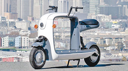 載貨電單車令電單車也可變身為一輛貨車。（互聯網圖片）
