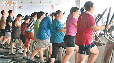 中國癡肥人口問題愈來愈嚴重。