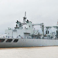 中國派出千島湖艦協助救援。（中新社圖片）