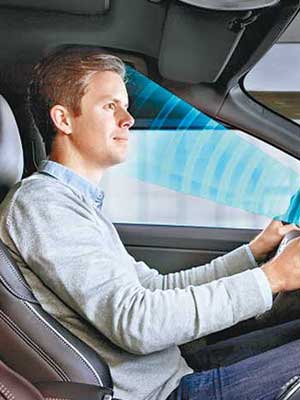 感應系統透過分析司機的坐姿、眼睛及頭部角度，便可掌握有否出現疲態。（互聯網圖片）