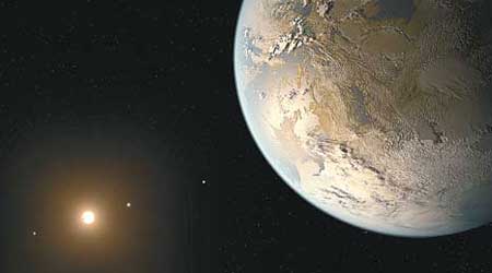 科學家發現至今最似地球的行星。圖為構想圖。（互聯網圖片）