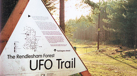 倫德爾沙姆森林傳聞在一九八○年發生過UFO出沒事件。（互聯網圖片）