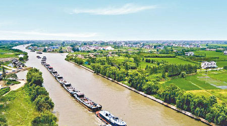成功申遺的大運河歷經二千多年，仍是中國一條重要水道。（互聯網圖片）