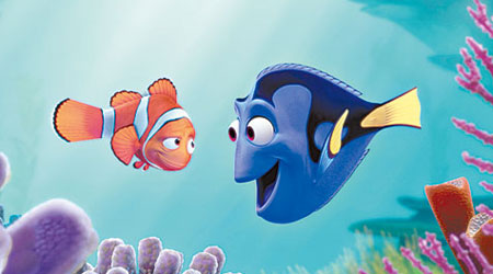 《海底奇兵》主角「毛仔」（左）令小丑魚成為觀眾寵兒。