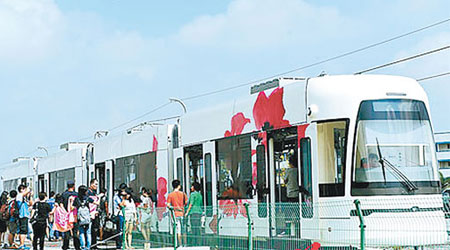 廣州有軌電車營運後可以緩解交通壓力。（互聯網圖片）