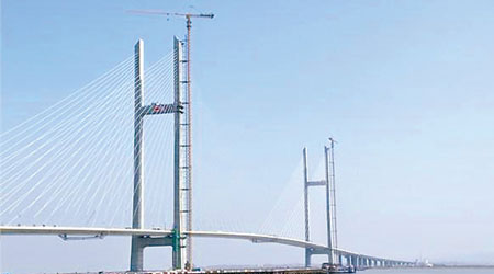 新鴨綠江橋工程傳會爛尾。（互聯網圖片）