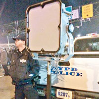 紐約警方被指出動音波炮對付示威者。（互聯網圖片）