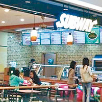 美資快餐連鎖店SUBWAY在內地有逾百間分店。（互聯網圖片）