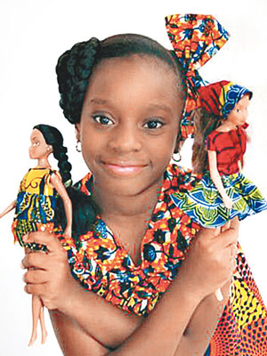黑人娃娃大受當地女童歡迎。（互聯網圖片）