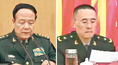 前中央軍委副主席郭伯雄（左圖）的兒子郭正鋼（右圖）被查。（互聯網圖片）
