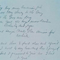 Don McLean代表作《American Pie》的原版手稿，在拍賣會上以高價成交。（互聯網圖片）